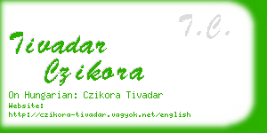 tivadar czikora business card